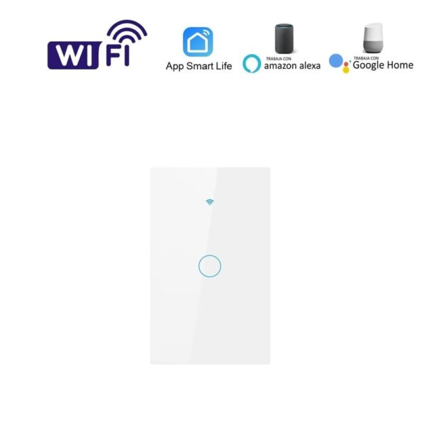 interruptor wifi 1 switch blanco